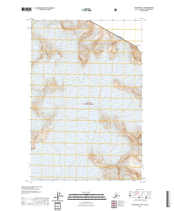 Taku River C-6 NW, AK-BC — USGS 7.5-minute topo (2021)