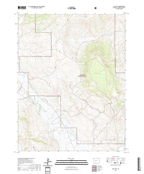 Flat Top, CO — USGS 7.5-minute topo (2022)
