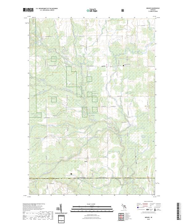 Mikado, MI — USGS 7.5-minute topo (2023)