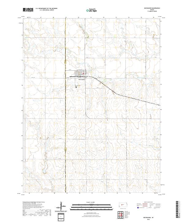 McCracken, KS — USGS 7.5-minute topo (2022)