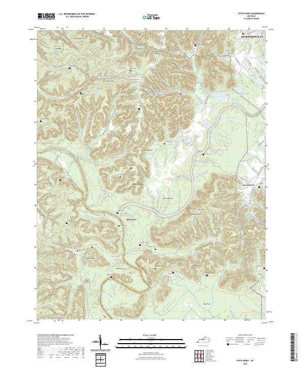 Pitts Point, KY — USGS 7.5-minute topo (2022)