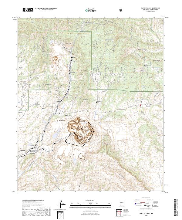 Santa Rita Mine, NM — USGS 7.5-minute topo (2023)