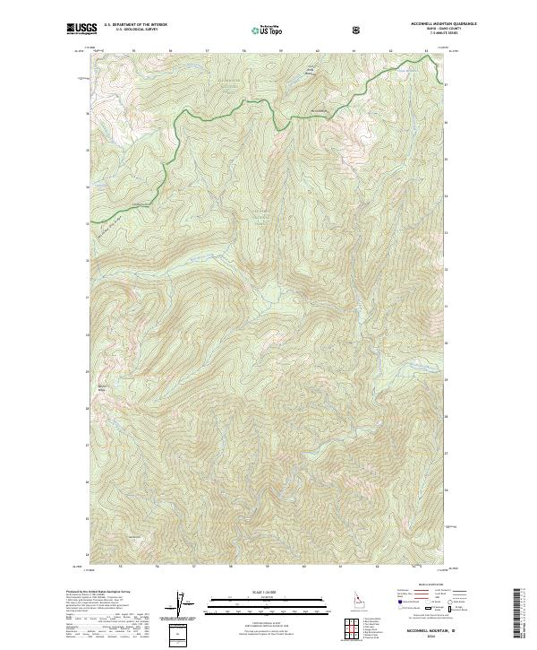 McConnell Mountain, ID — USGS 7.5-minute topo (2024)