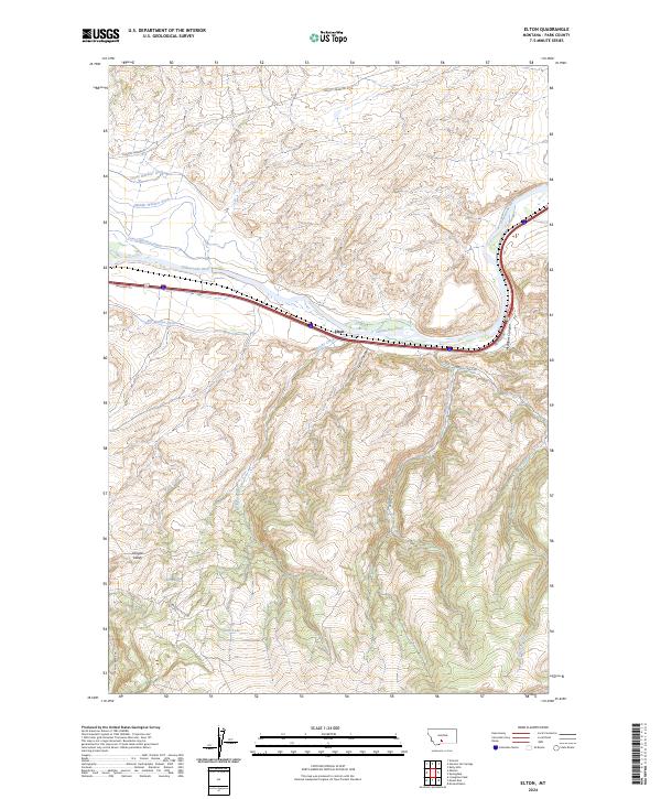Elton, MT — USGS 7.5-minute topo (2024)
