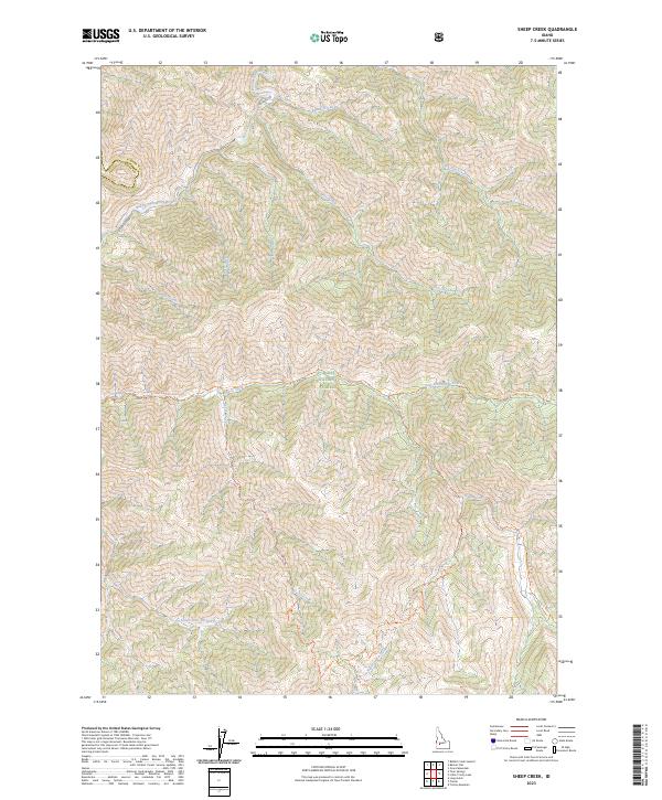 Sheep Creek, ID — USGS 7.5-minute topo (2023)
