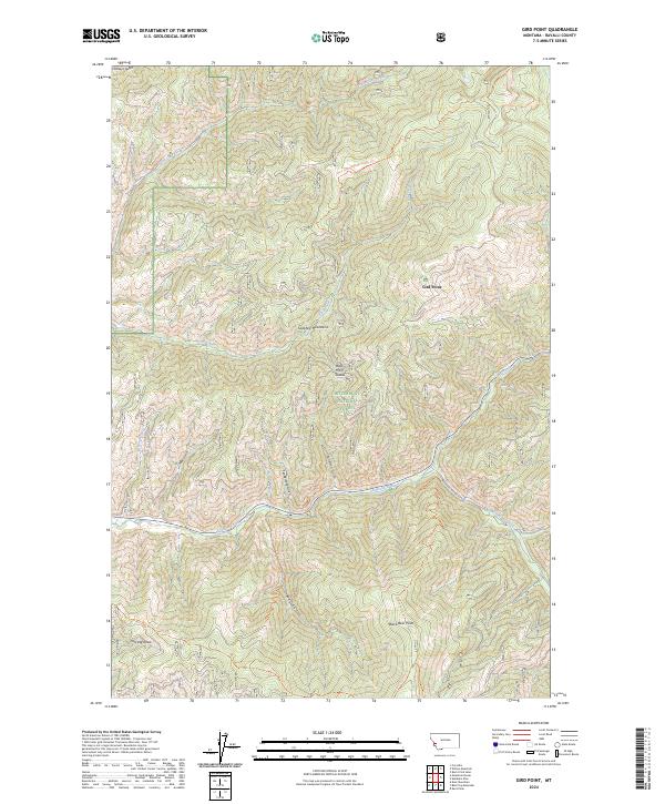 Gird Point, MT — USGS 7.5-minute topo (2024)