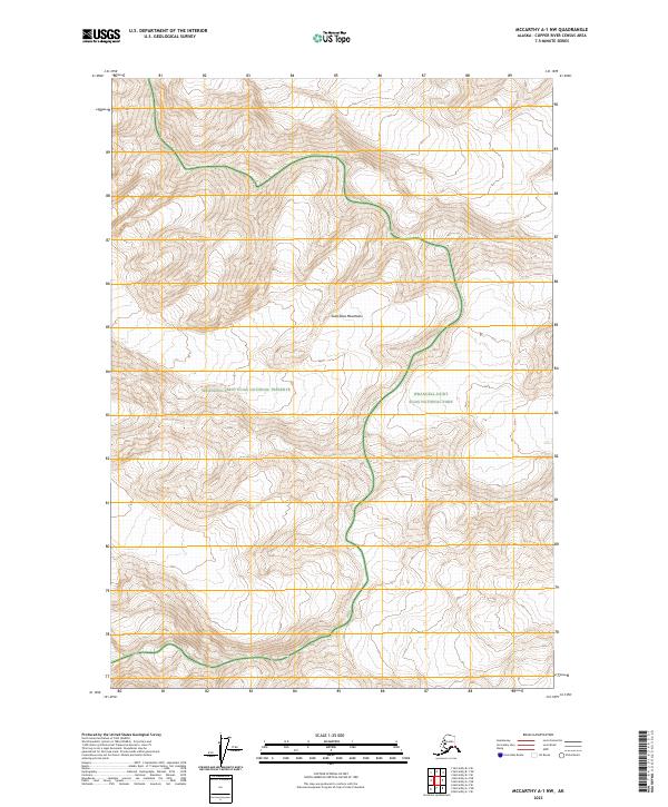 McCarthy A-1 NW, AK — USGS 7.5-minute topo (2023)