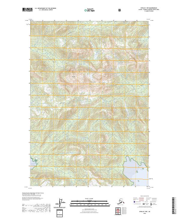 Sitka B-1 NW, AK — USGS 7.5-minute topo (2024)