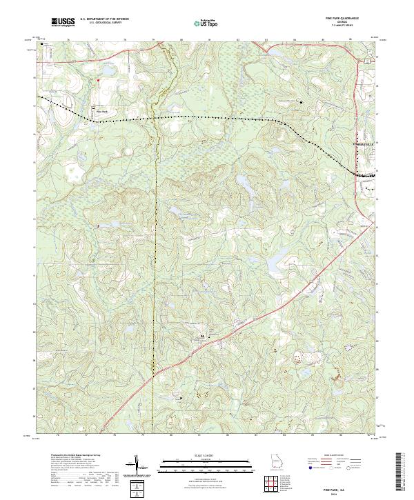 Pine Park, GA — USGS 7.5-minute topo (2024)