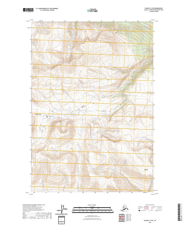 Valdez C-2 SW, AK — USGS 7.5-minute topo (2023)