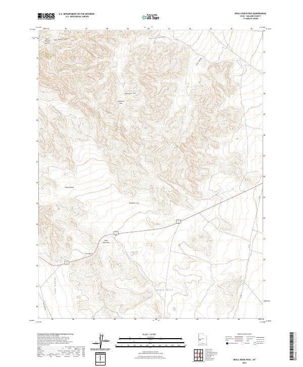 Skull Rock Pass, UT — USGS 7.5-minute topo (2023)