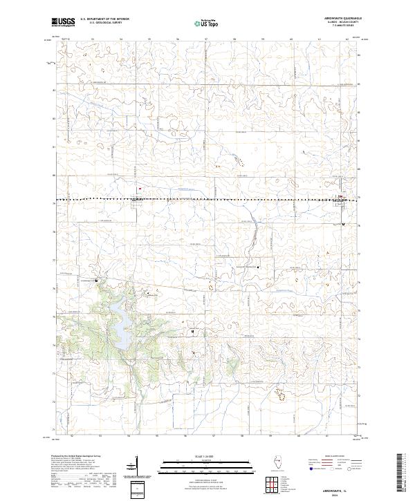 Arrowsmith, IL — USGS 7.5-minute topo (2024)