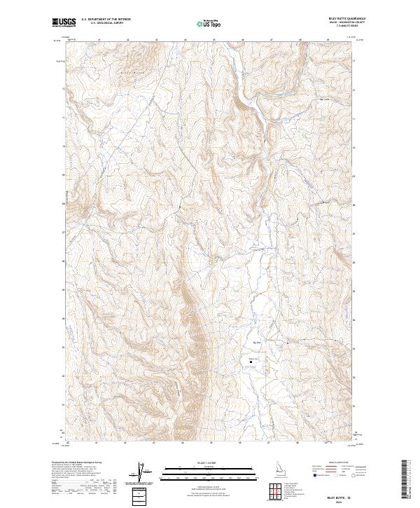 Riley Butte, ID — USGS 7.5-minute topo (2024)