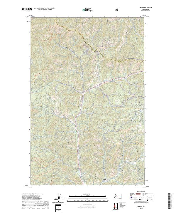 Liberty, WA — USGS 7.5-minute topo (2023)