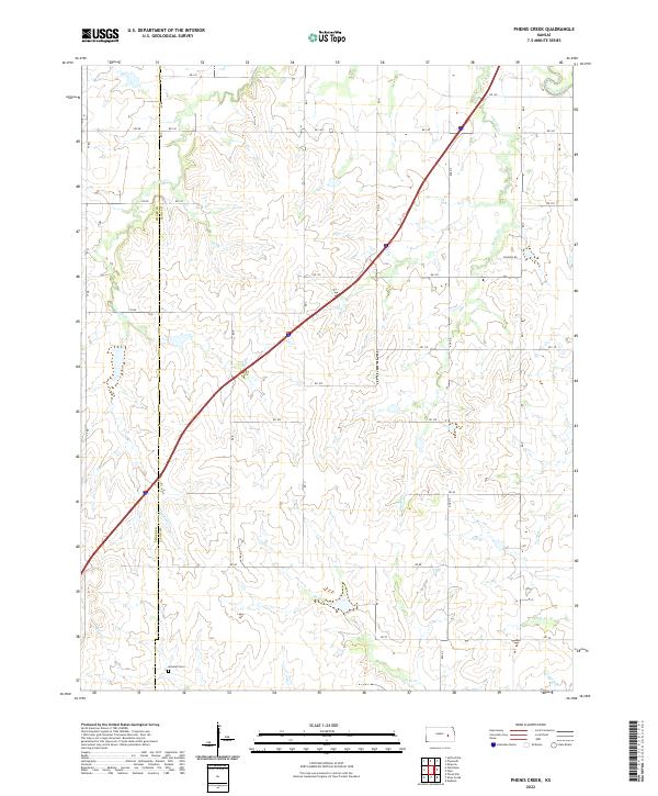 Phenis Creek, KS — USGS 7.5-minute topo (2022)