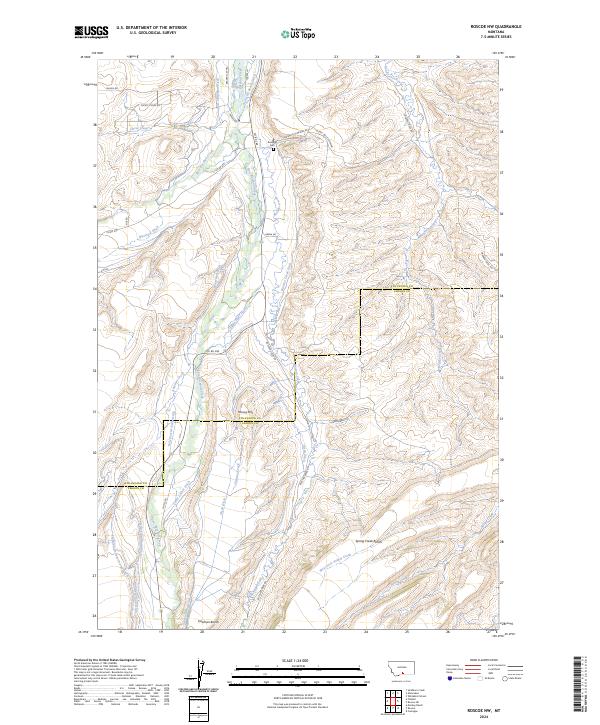 Roscoe NW, MT — USGS 7.5-minute topo (2024)