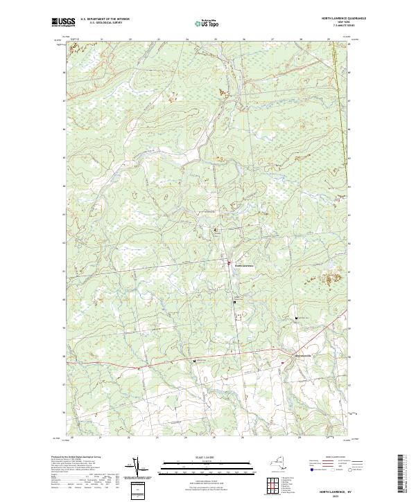North Lawrence, NY — USGS 7.5-minute topo (2023)