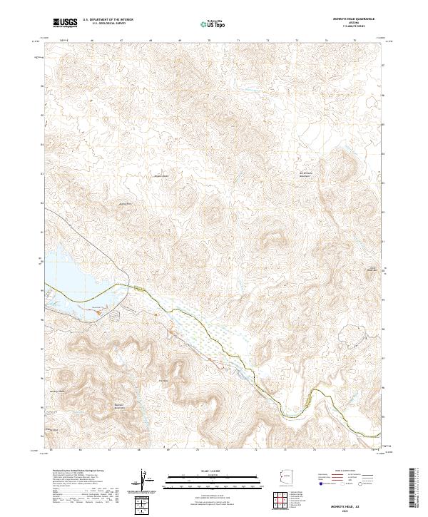 Monkeys Head, AZ — USGS 7.5-minute topo (2021)