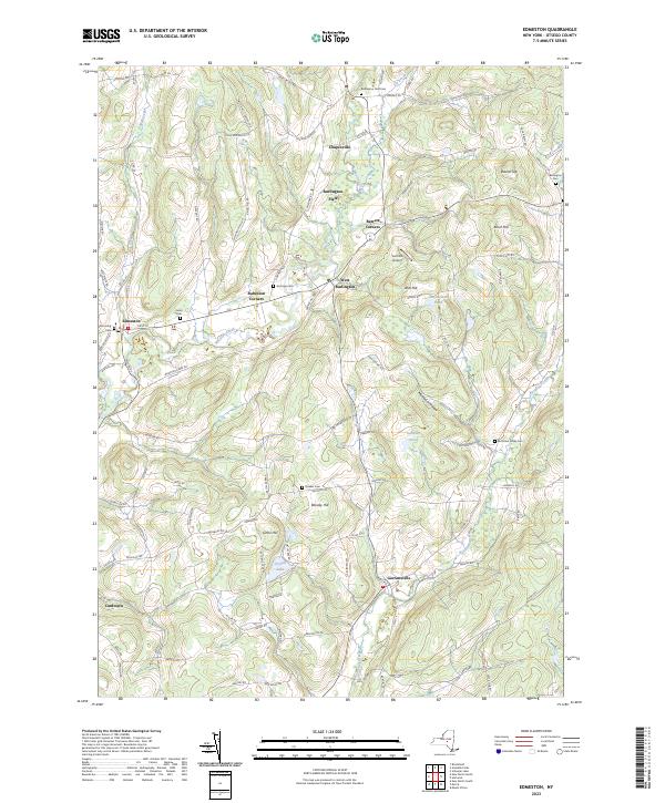 Edmeston, NY — USGS 7.5-minute topo (2023)