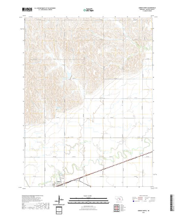 Gibbon North, NE — USGS 7.5-minute topo (2021)