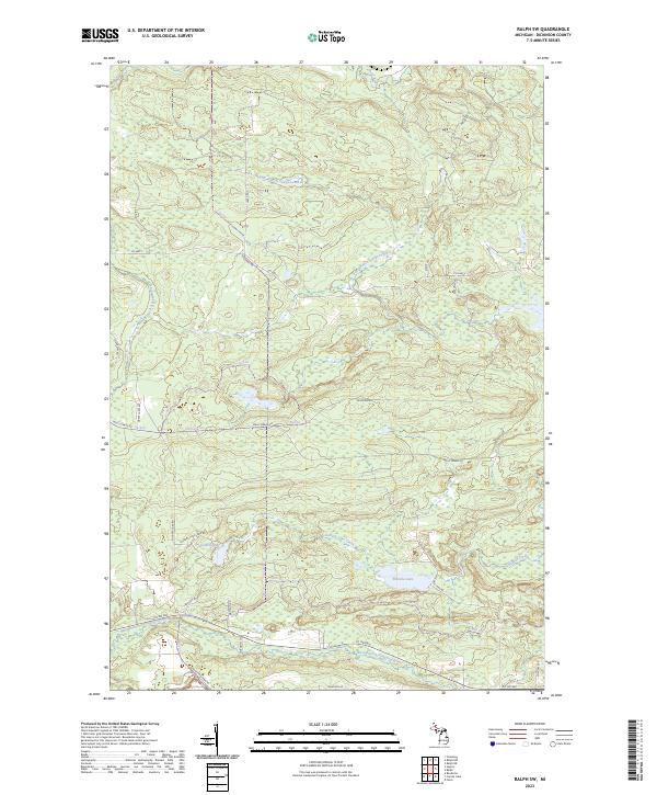 Ralph SW, MI — USGS 7.5-minute topo (2023)