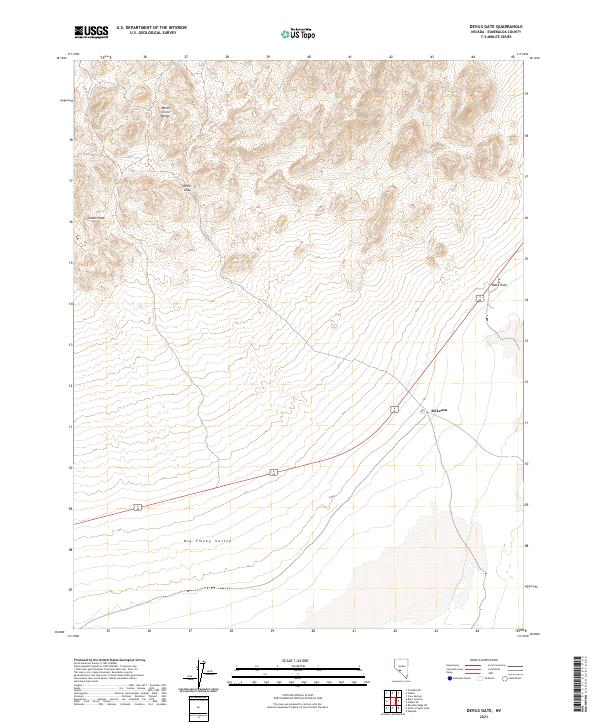 Devils Gate, NV — USGS 7.5-minute topo (2021)