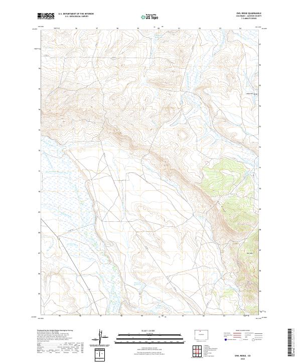 Owl Ridge, CO — USGS 7.5-minute topo (2022)
