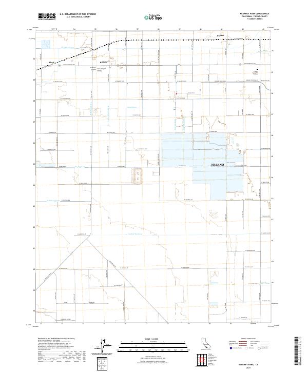 Kearney Park, CA — USGS 7.5-minute topo (2021)