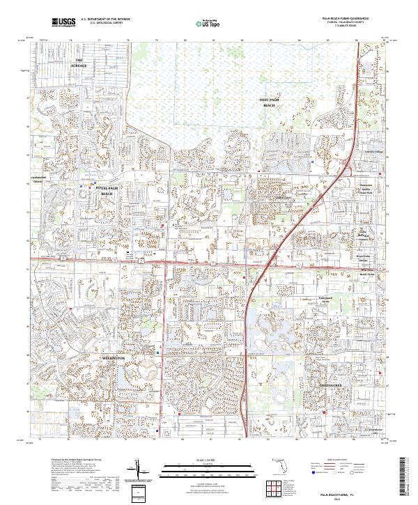 Palm Beach Farms, FL — USGS 7.5-minute topo (2024)