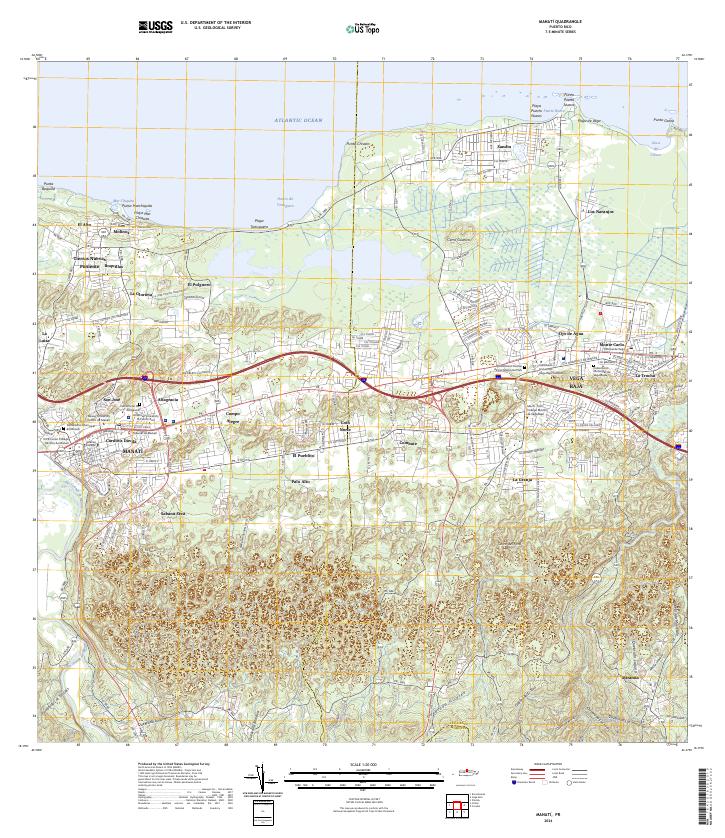 Manati, PR — USGS 7.5-minute topo (2024)