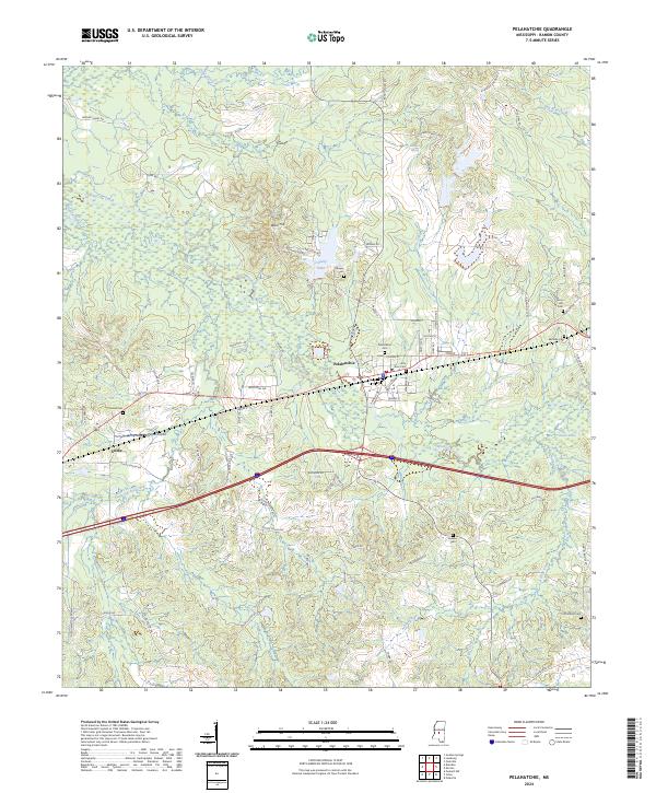 Pelahatchie, MS — USGS 7.5-minute topo (2024)