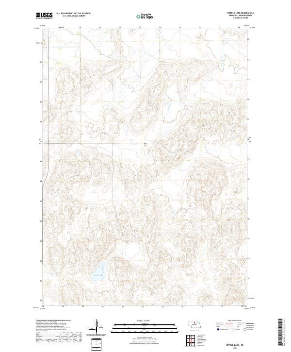 Hofeld Lake, NE — USGS 7.5-minute topo (2021)