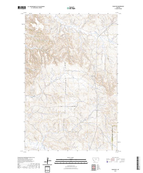 Skaar NW, MT — USGS 7.5-minute topo (2024)