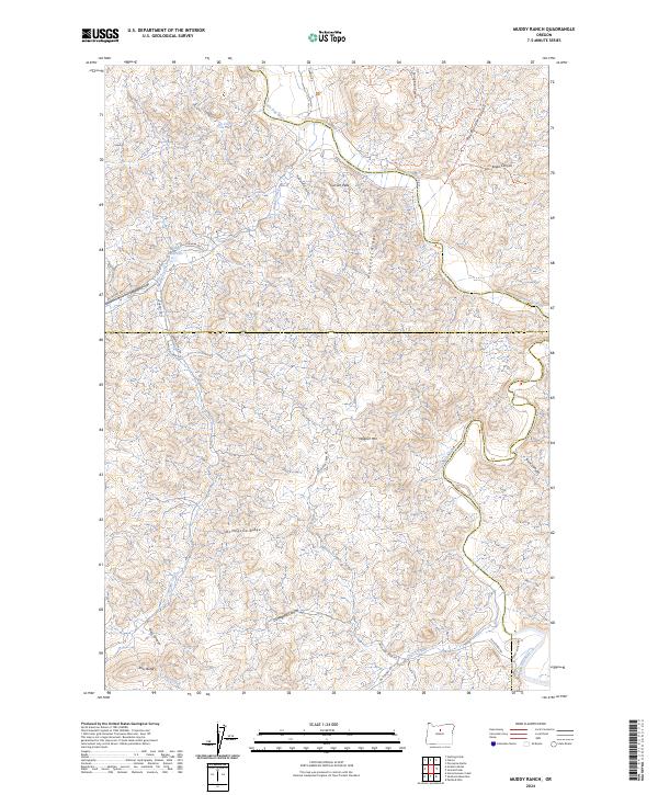 Muddy Ranch, OR — USGS 7.5-minute topo (2024)