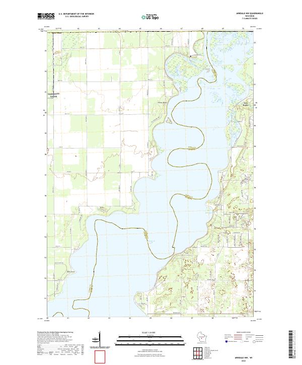 Arkdale NW, WI — USGS 7.5-minute topo (2022)