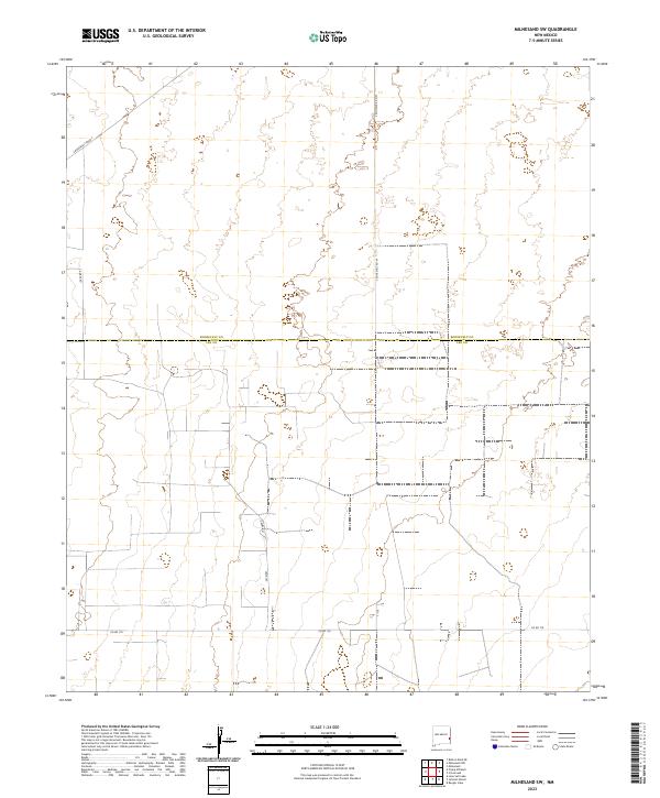 Milnesand SW, NM — USGS 7.5-minute topo (2023)