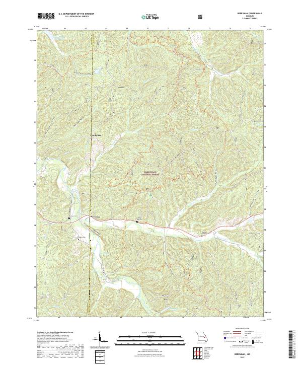 Berryman, MO — USGS 7.5-minute topo (2021)