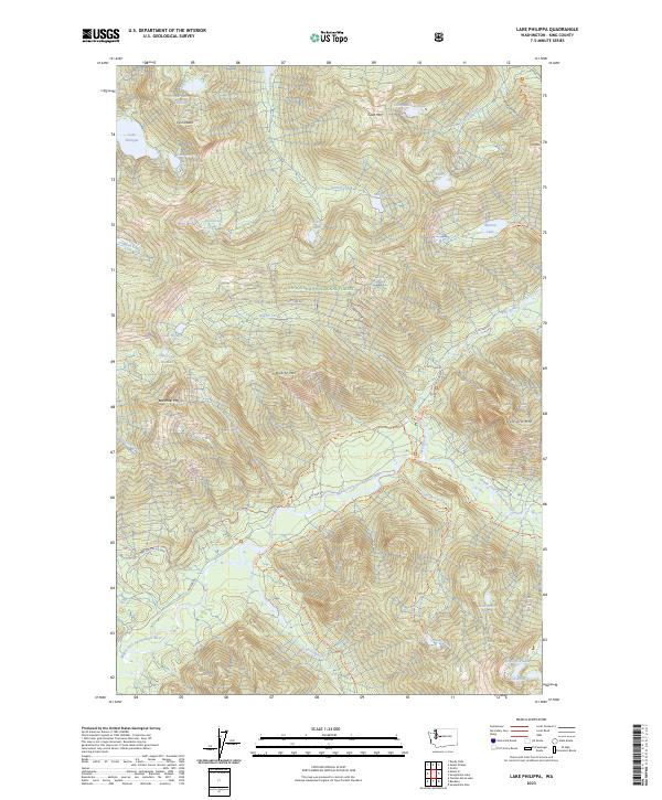 Lake Philippa, WA — USGS 7.5-minute topo (2023)