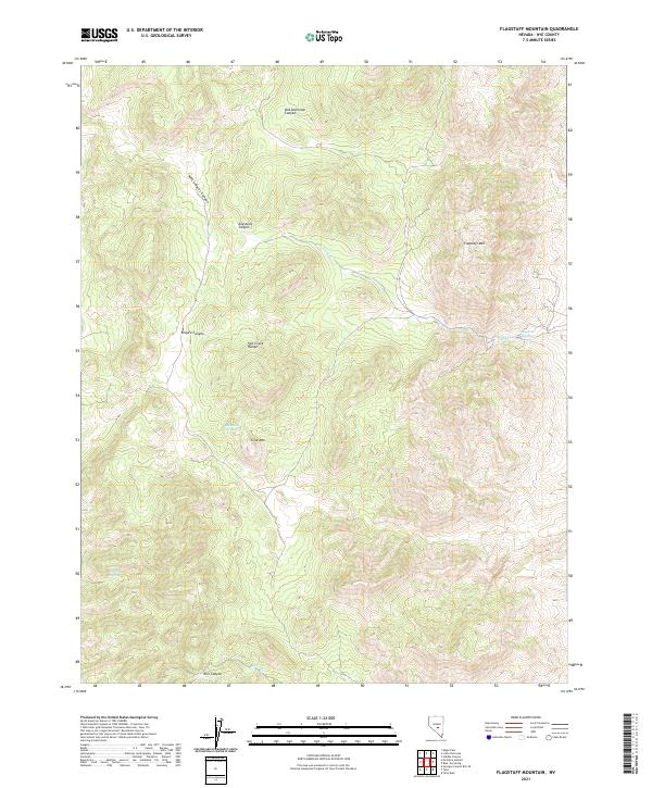 Flagstaff Mountain, NV — USGS 7.5-minute topo (2021)