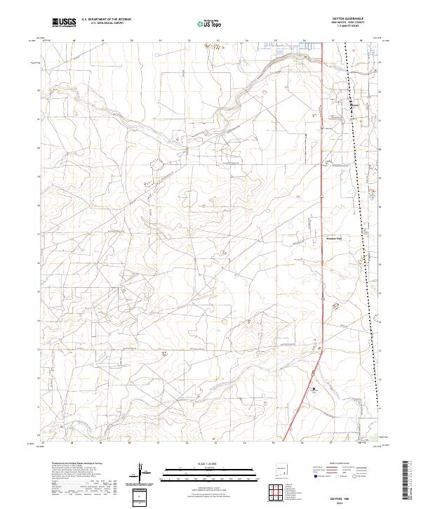 Dayton, NM — USGS 7.5-minute topo (2023)