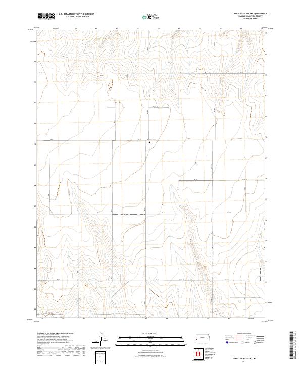 Syracuse East SW, KS — USGS 7.5-minute topo (2022)