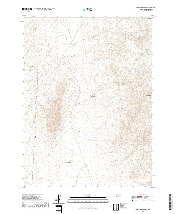 Eagle Rock Spring, NV — USGS 7.5-minute topo (2021)