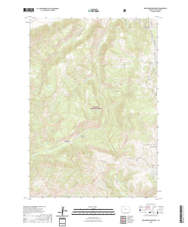 Dead Indian Meadows, WY — USGS 7.5-minute topo (2021)