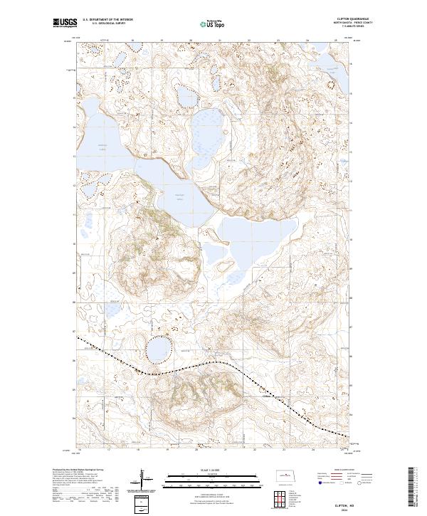 Clifton, ND — USGS 7.5-minute topo (2024)