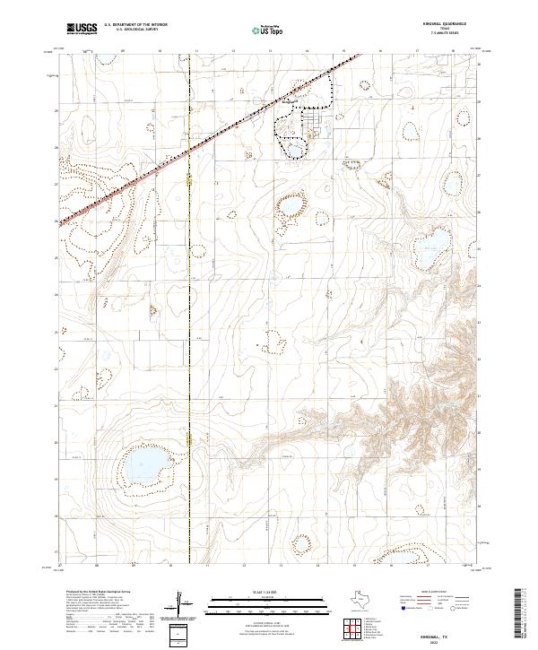 Kingsmill, TX — USGS 7.5-minute topo (2022)