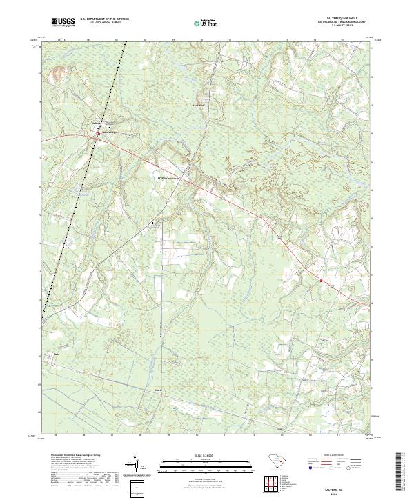 Salters, SC — USGS 7.5-minute topo (2024)