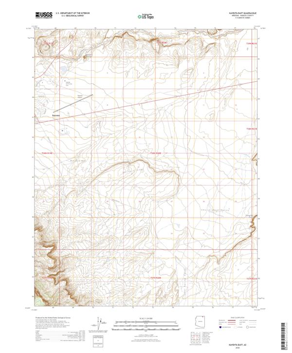 Kayenta East, AZ — USGS 7.5-minute topo (2026)