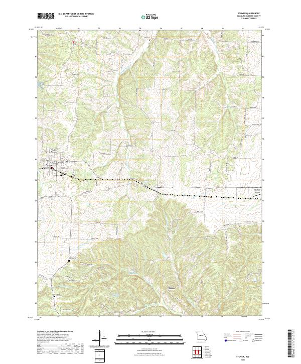 Stover, MO — USGS 7.5-minute topo (2021)