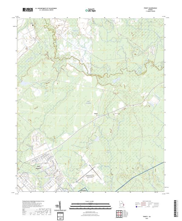 Trinity, GA — USGS 7.5-minute topo (2024)