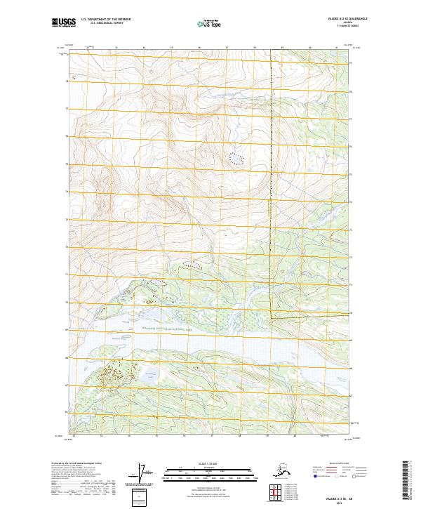 Valdez A-2 SE, AK — USGS 7.5-minute topo (2023)